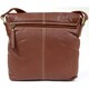 image 2 of Soft Leather Shoulder / Cross Body Bag Brown | Tan