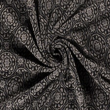 Beige Jacquard Textured Stretch Knit Fabric for Dressmaking, 155cm / 61" Wide - per metre
