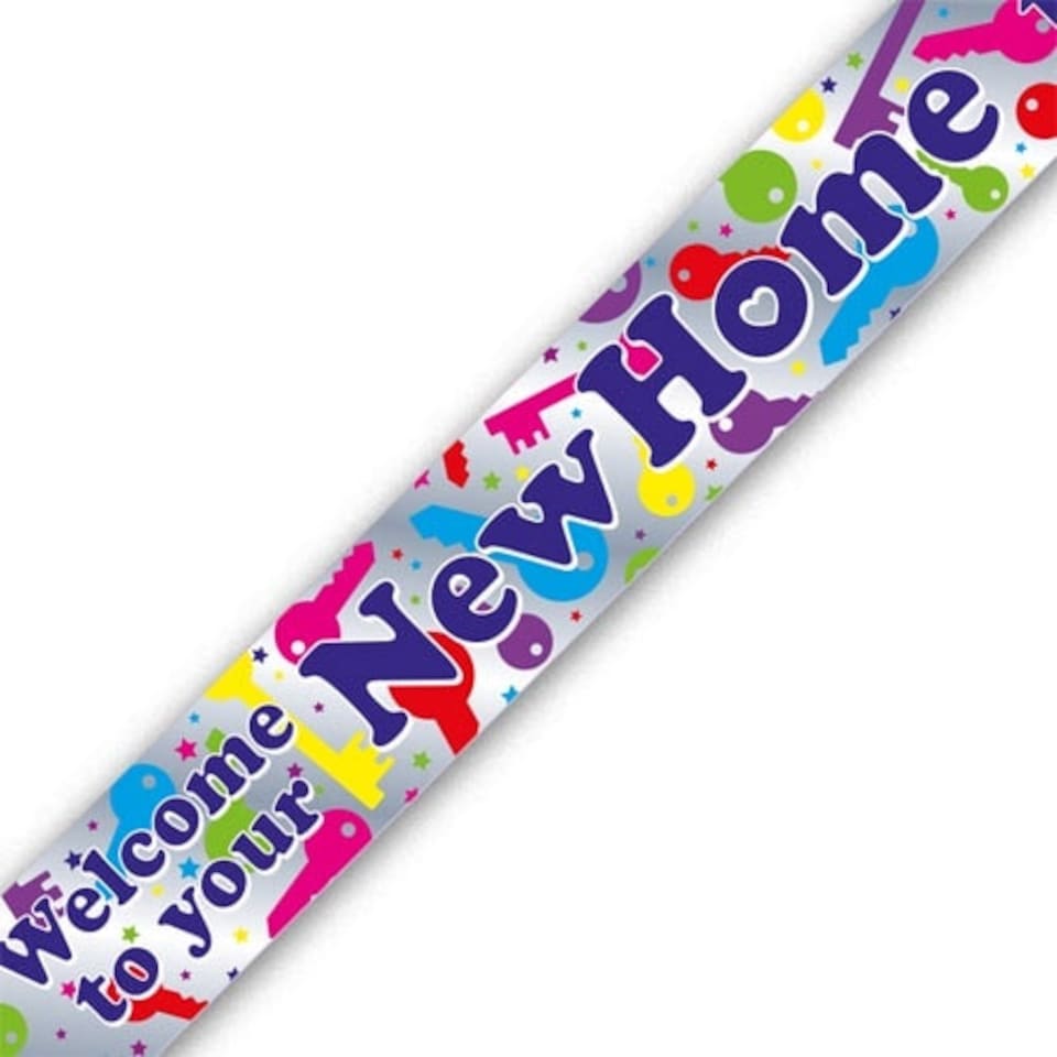 Welcome to Your New Home Foil Banner 274cm