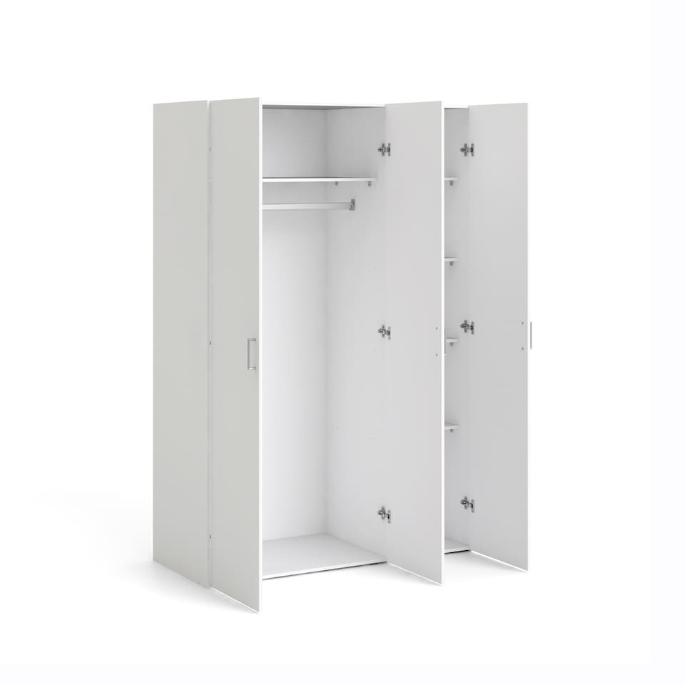 image 1 of Space Wardrobe 3 Doors White 1750