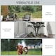 image 5 of Outsunny 4PCs Decorative Garden Fencing 43in x 11.4ft Steel Border Edging