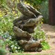 image 1 of Primrose Rocky River Stone Effect Cascade Water Feature Fountain with LEDs 103cm