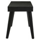 image 3 of Interiors by Premier Black and White Two Drawer Console Table Black