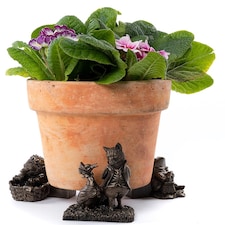 Beatrix Potter Plant Pot Feet Antique Bronze Set 3 Brown