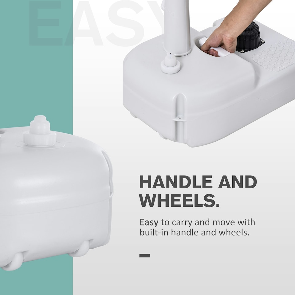 image 1 of Outsunny Portable Camping Sink with Towel Holder & Soap Dispenser Hand Wash