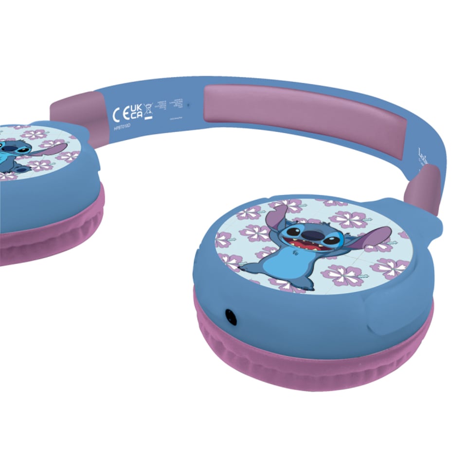 image 1 of Lexibook HPBT010D Disney Stitch Bluetooth & Wired Foldable Headphones