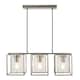 image 1 of BHS Hardy 3 Light Diner Pendant, Nickel