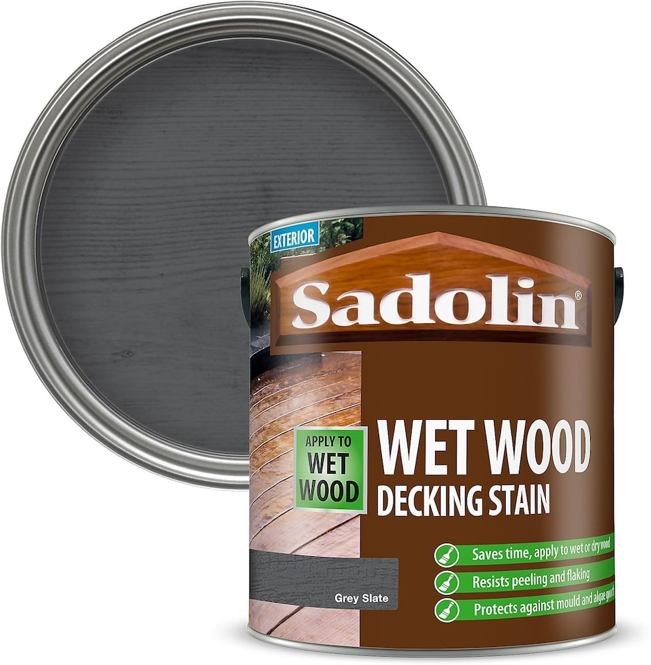 image 1 of Sadolin Woodworks Decking Stain - Grey Slate - 2.5L
