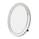 image 1 of Chic Oval Nickel Plated Metal 4x6 Picture Frame with 3D Dotted Design Silver | One Size