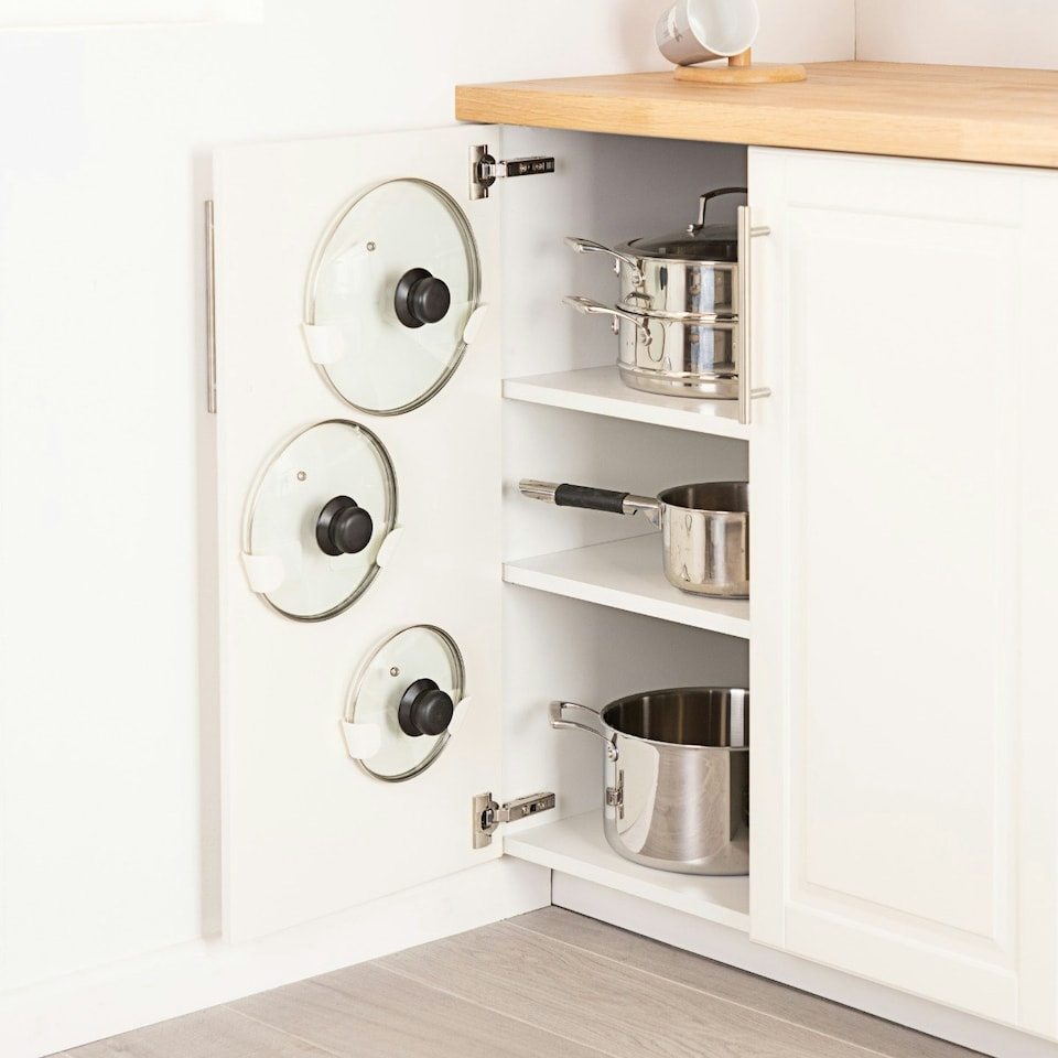 image 1 of Minky Pan Lid Holders - Set of 6