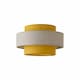 image 1 of ValueLights Mustard and Grey Herringbone Modern Ceiling Pendant Shade