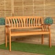 image 1 of Kapalua 2 Seater Outdoor Wooden Garden Bench | Brown | Brown