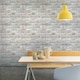 image 2 of Grandeco Brick Effect Vinyl Wallpaper - Pastel Grey/Pink - One Size | Green