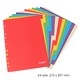 image 1 of A4 12 Part Coloured Card Index Filing Dividers