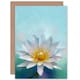 image 1 of Lotus Flower  Aquatic Plant Painting Floral For Her Greeting Card
