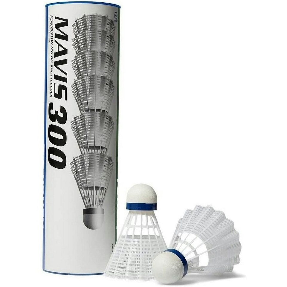 image 1 of Yonex Mavis 300 Shuttlecock (Pack of 6) - White/Blue - One Size