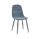 image 2 of Alverton Premium Denim Blue Chenille Upholstered Dining Chairs - Set of 4