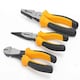 image 4 of JCB Tools 3 Piece Plier Set, Heavy-Duty Steel Hand Tools | JCB-3PC-P