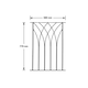 image 1 of Java Decking Fence Panels - Solid Steel - FIts Gap of 560 mm x 770 mm High - Electro Galvanised/Black Powder Coated Black