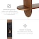 image 6 of Montague Floating Shelves - 2 Tier Solid Wood Wall Mounted Shelf