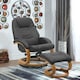 image 3 of Living and Home Ergonomic Executive Office Reclining Chair with Footstool - Black