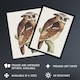 image 2 of Eagle Owl Perched on a Branch Vintage Wall Art Print van Hoytema 18x24"