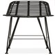 image 1 of Interiors by Premier Sturdy Black Natural Rattan Bar Chair, Natural Cane Dining Chair, Durable Rattan Bar Chair, Strong Bar Chair