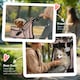 image 6 of PawHut Pet Stroller Carrier Foldable Deluxe Jogger Walk Travel Dog Cat Brown