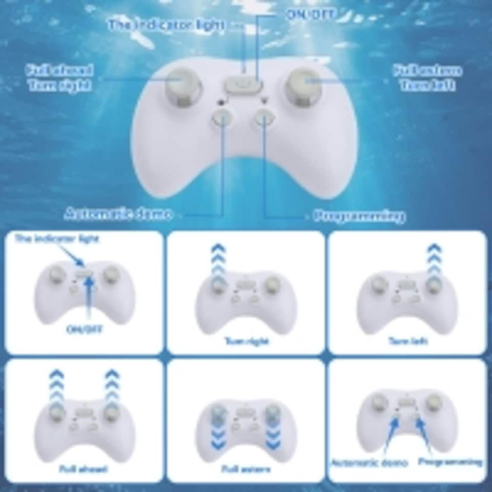 image 1 of Remote Control Shark Toy with Water Spray - Electric RC Swimming Shark for Kids - 360° Movement - Dual Propeller Drive - Waterproof Bath & Pool Toy