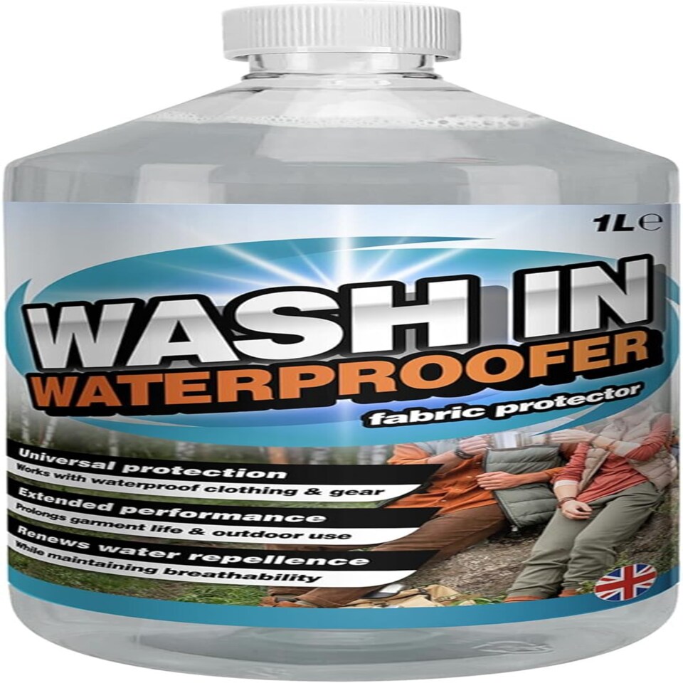image 1 of 3 x 1 Litre Wash In Waterproofer Fabric Protector For All Outdoor Clothing