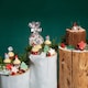image 4 of Anniversary House Christmas Gonk Resin Cake Topper & Silver Christmas Motto