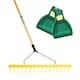 image 1 of Pegdev 16T Poly Landscape Rake Hardwood Scoop Set