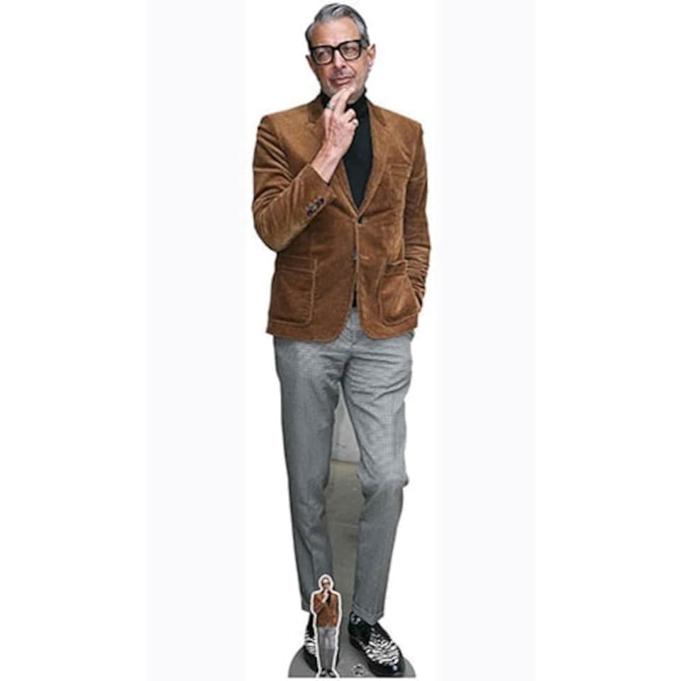 Jeff Goldblum Brown Jacket Lifesize Cardboard Cutout 194cm