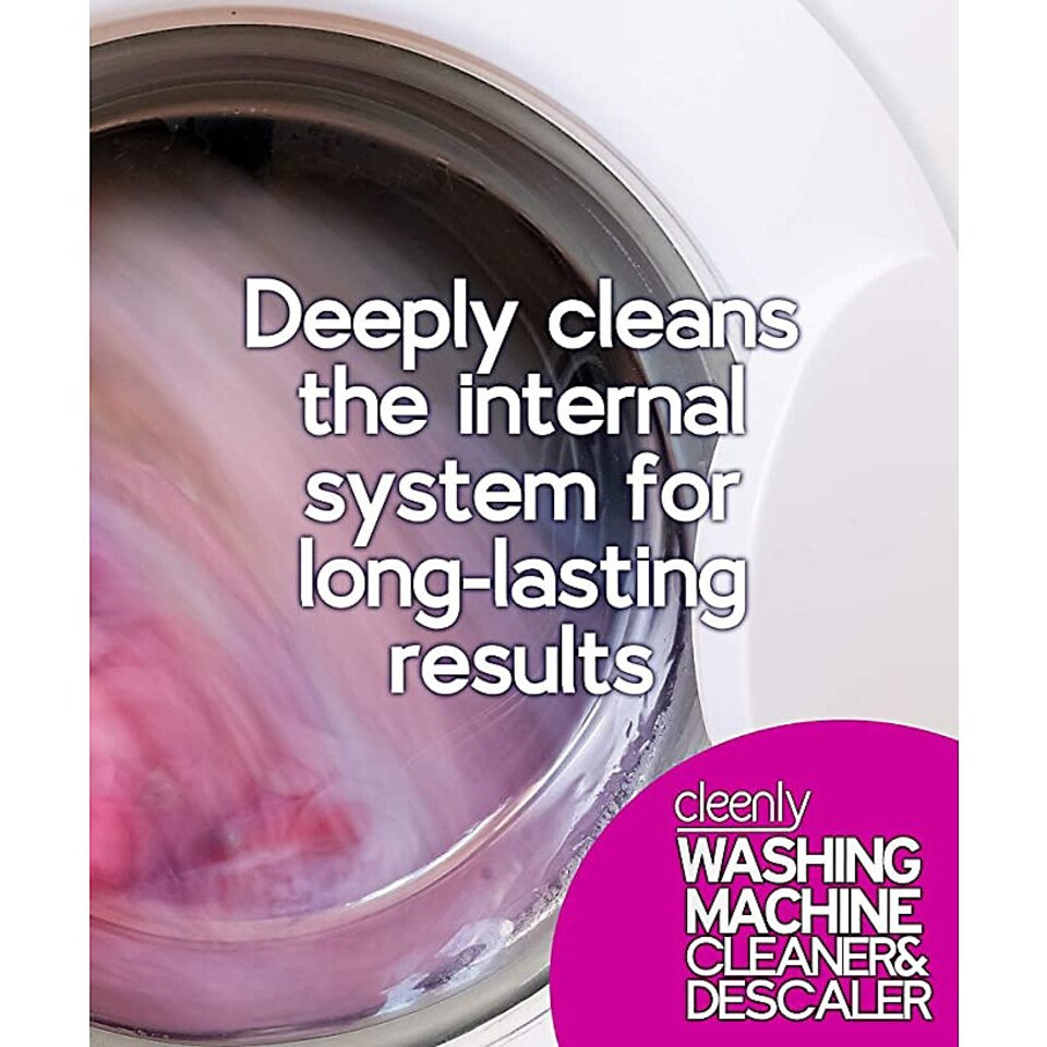 image 1 of Cleenly Washing Machine Cleaner and Descaler. Eliminates Dirt, Smells, Grime & Prevents Bacteria Build Up 10L