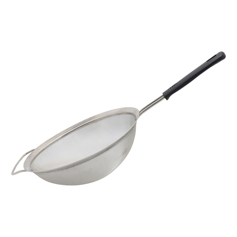 image 1 of Buckingham Stainless Steel Fine Mesh Sieve Strainer 25 cm Soft Touch Handle