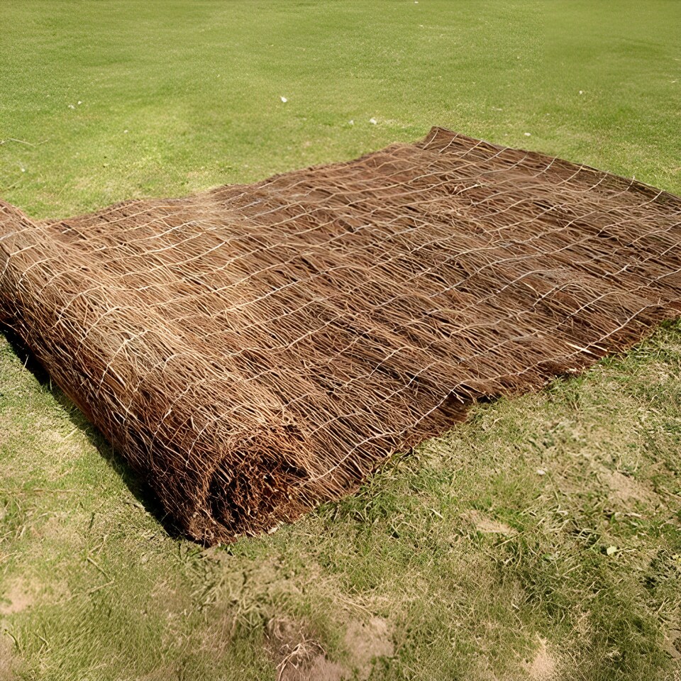 image 1 of Papillon Brushwood Heather Thatch Natural Garden Screening Roll 3m x 1.8m | Brown | Brown