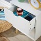 image 6 of Bedside Cabinet Wooden Scandi Legs Modern Bedroom Furniture