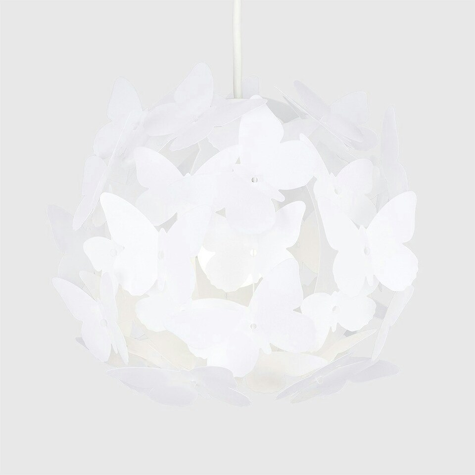 image 1 of ValueLights Modern White Globe Design Butterfly Ceiling Pendant Light Shade