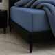 image 1 of Teddy Fitted Sheet 30cm Extra Deep Soft Cuddly Soft Touch Bedding Blue | Navy Blue | Single