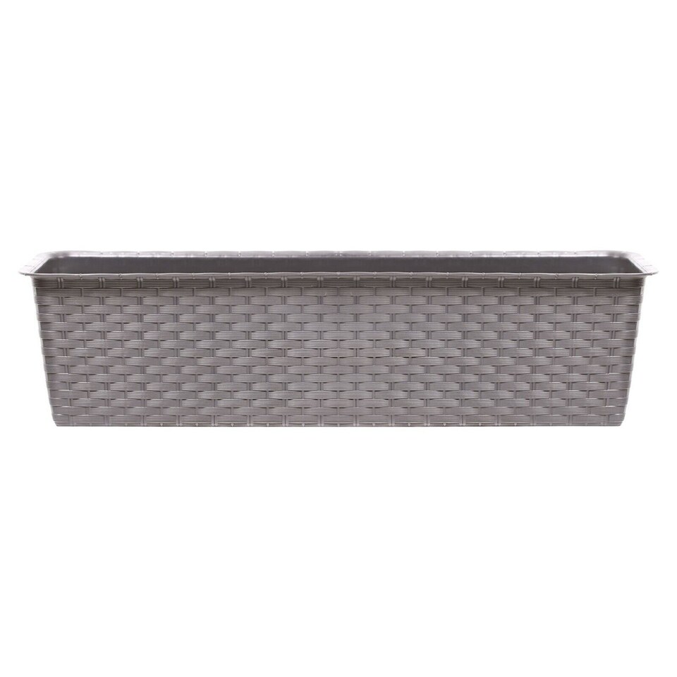 image 1 of Ratolla Rattan Balcony Planter - 14.5x39.1x17.3 cm | Brown | Mocca & Set of 1 | 1