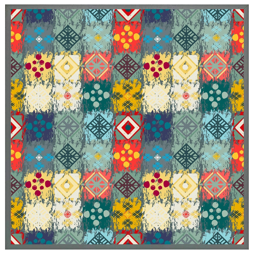 image 1 of Tribal art boho (Picture Frame) White | XS