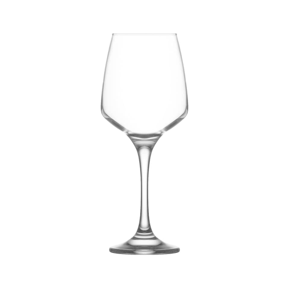 image 1 of LAV Lal Red Wine Glasses - 400ml - Clear - Pack of 12