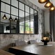 image 10 of The Fenestra - Black Modern Window Leaner / Wall Mirror 69" X 33" (174CM X 85CM) Black
