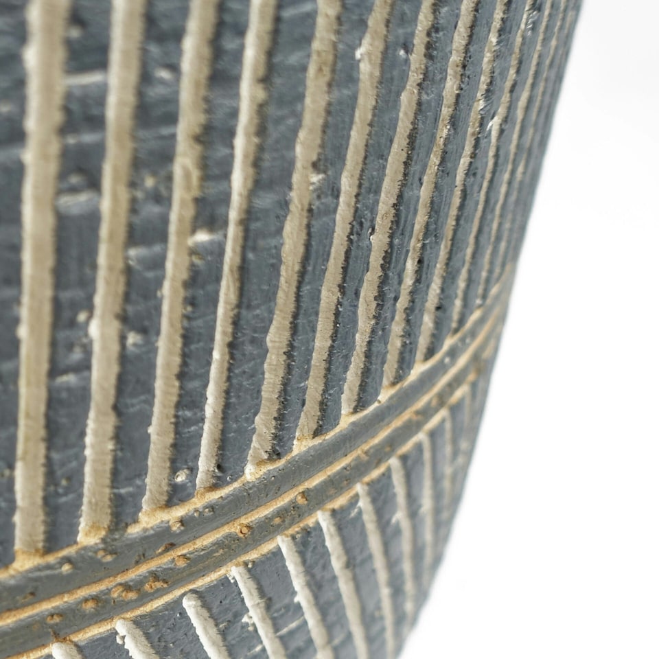 image 1 of 29cm x 43cm Large Maral Planter with Etching Composite Plant Pot
