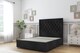 image 1 of Sloomy Montana Black Naples Divan Bed Base No Drawers With 54 Inch Floor Standing Headboard | Black | Black | Single | 1