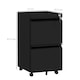 image 5 of Vinsetto 2-Drawer Mobile Filing Cabinet, Steel Lockable File Cabinet for Letter, A4 and Legal Size, Pre-Assembled Body, Black