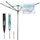 image 1 of LIVIVO 4 Arm Rotary Clothes Airer Charcoal