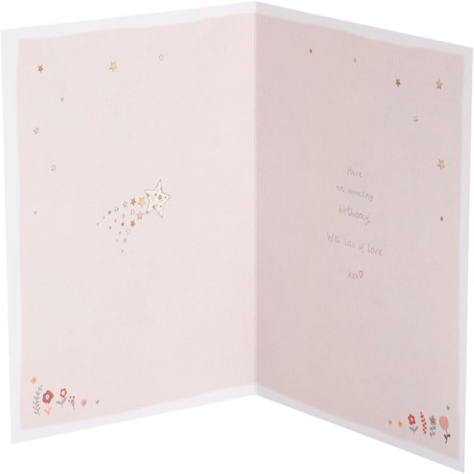 image 1 of Boofle Holding A Star Birthday Girl Card