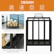 image 3 of Outsunny Firewood Log Holder Wood Storage Rack w/ Handles Outdoor Indoor, Black