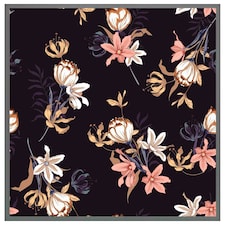 Blossoming flowers (Picutre Frame) Grey | S